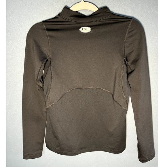 UNDER ARMOUR YOUTH LARGE BLACK LONG SLEEVE COMPRESSION SHIRT - Picture 2 of 10